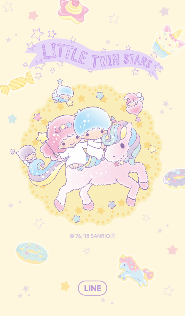 【LINE 官方主題下載】雙星仙子（粉彩甜點篇）