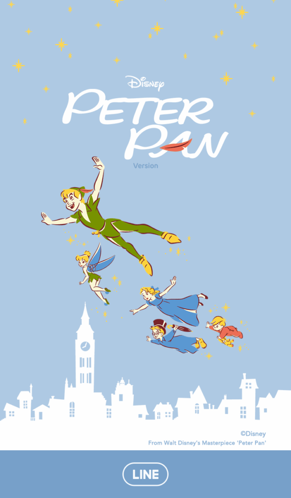 【LINE 官方主題下載】小飛俠主題、首次登場！