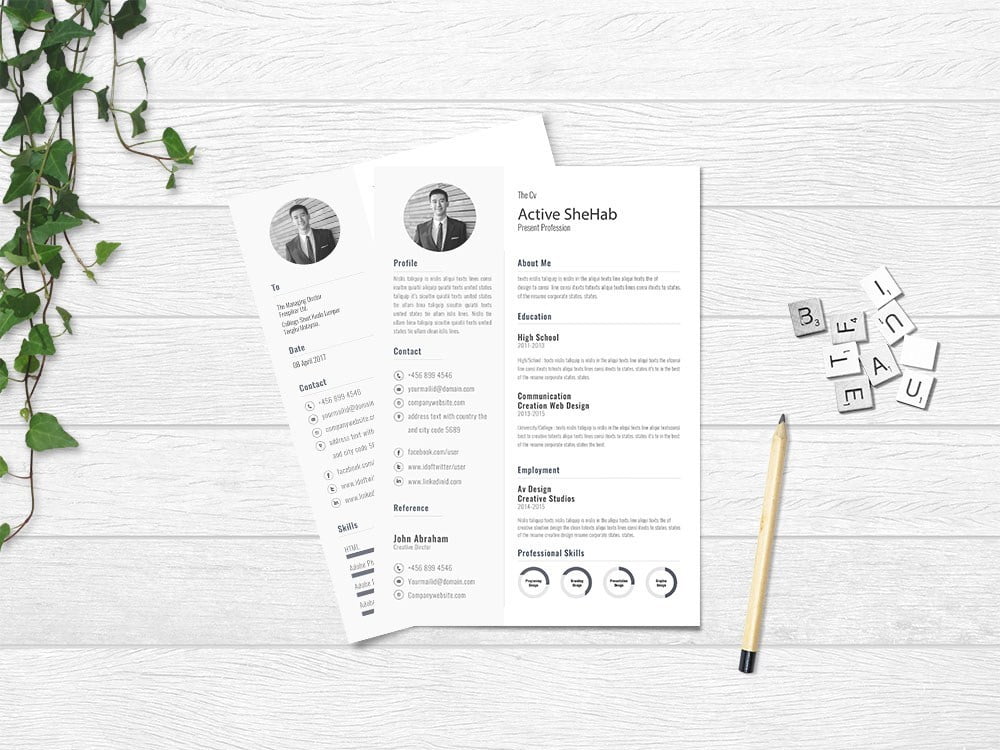 履歷表做起來！超過900種精美履歷表，不但免費，還支援 PS、PPT、Word、Indesign