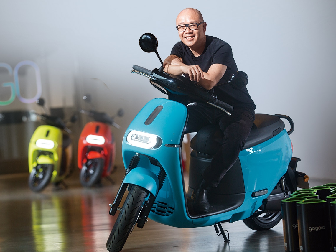 Gogoro與陸學森相關新聞畫面，聚焦洗產地爭議與人事震盪後的後續