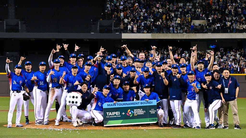 中華隊於WBC賽事合照與戰績表話題相關畫面